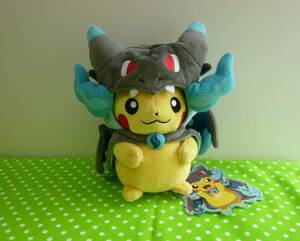  mega Lizard nX. poncho . put on . Pikachu soft toy Pokemon Pokemon center original limitation 
