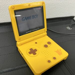 L035-I57-1586 nintendo Nintendo NINTENDO Game Boy Advance SP Pikachu edition body AGS-001 with charger .* electrification verification settled 