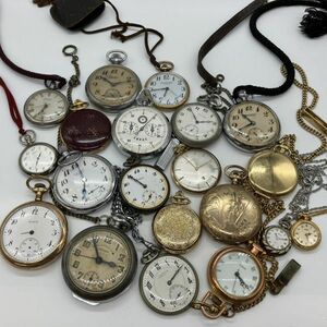 M020-SB4-1510# pocket watch 20 point set sale SEIKO ELGIN HARMAN WALTHAM LANCO ALBA other quartz hand winding * operation equipped 