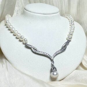 本真珠ネックレス　10mm 天然パールネックレス　42cmjewelry 宝石