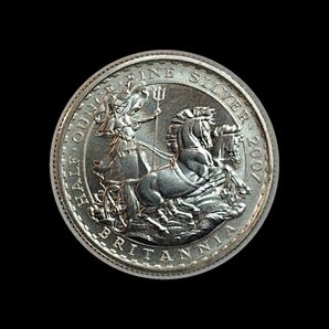 イギリス ブリタニア 1ポンド銀貨 2007年 プルーフ