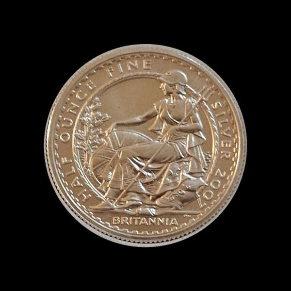 イギリス ブリタニア 1ポンド銀貨 2007年 プルーフ