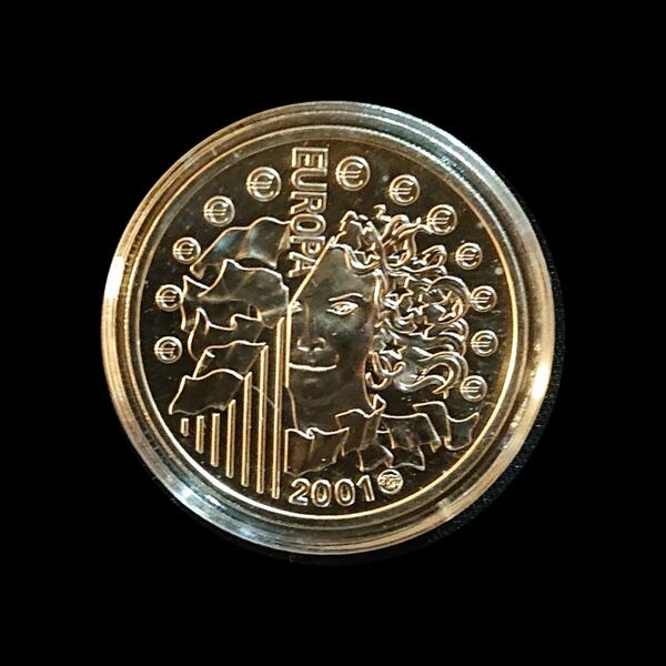フランス 6,55957フラン 銀貨 2001年