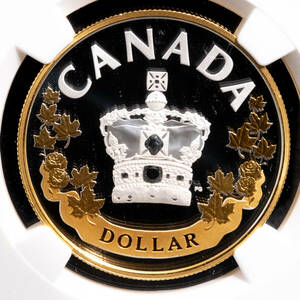 世界一有名な王冠 最高鑑定 2022 カナダ 大英帝国王冠 銀貨 NGC PF70 UC Imperial State Crown エリザベス女王 ファーストリリース