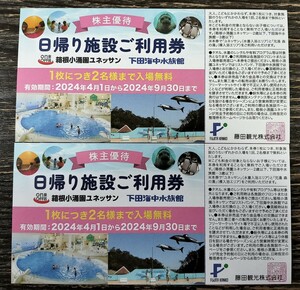 [ including carriage ] wistaria rice field sightseeing stockholder complimentary ticket 2 sheets ( box root small ..yune sun, under rice field sea middle aquarium use ticket )