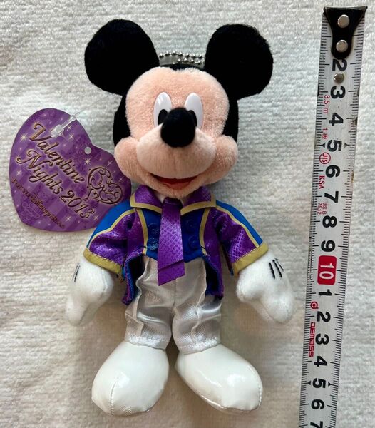 ディズニー ミッキー バレンタインナイト2013 ぬいぐるみバッジ TDS 未使用 タグ付き