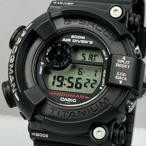 極美品 箱説付 G-SHOCK DW-8200Z-1T FROGMAN フロッグマン MEN IN BLACK メンインブラック MIB スクリューバック チタン ブラック 潜水蛙