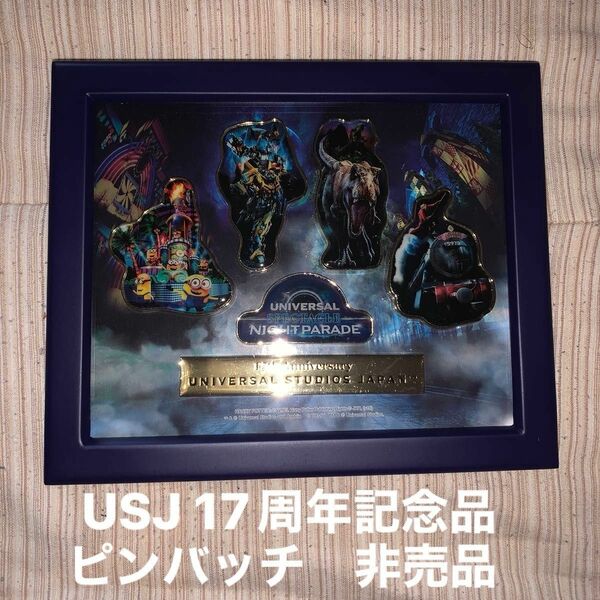 USJ ユニバーサルスタジオジャパン　17周年記念　ピンバッチ　非売品