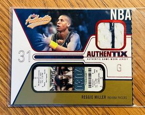 Reggie Miller 2003-04 Fleer Authentix Jersey Authentix Ripped #JA-RM Relic