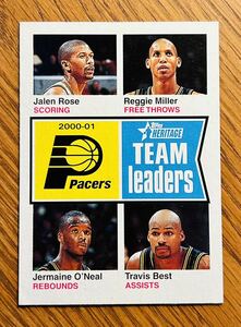 2001 Heritage Team Leaders Jalen Rose Reggie Miller Jermaine O'Neal Travis Best