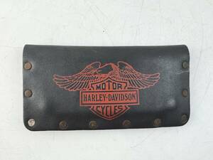 当時物 Harley Davidson レザー ウォレット ハーレー ダビッドソン 長財布 ビンテージ 1円～