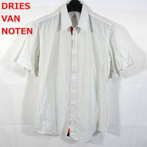 【古着】ドリスヴァンノッテン　半袖白シャツ　DRIES VAN NOTEN　サイズ４６（Ｍ相当）　白