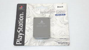 3/ 未開封・新品　SONY純正品　PS1 メモリーカード　ブラック　SCPH-1020　/ 20707