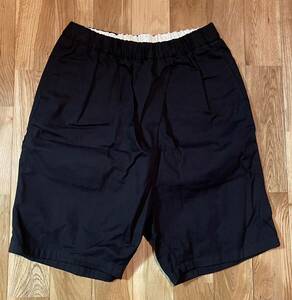 ORDINARY FITS TWIST SHORTS　オーディナリーフィッツ　ツイスト　ショートパンツ　メンズ　ユニセックス　ハーフパンツ　サイズ2　黒