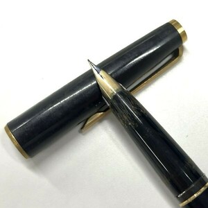 U138-W13-1173 ★ MONTBLANC モンブラン 万年筆 ペン先 585 ブラックｘゴールド 文房具 筆記用具③