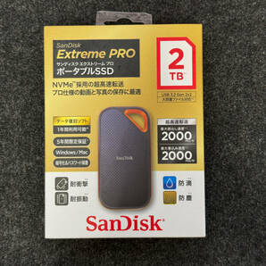 サンディスク SanDisk エクストリームプロ ポータブルSSD2TB 新品/未開封/未使用品 SDSSDE81-2T00-J25