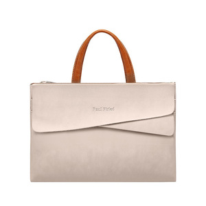 * beige * L(15.6 -inch ) * business bag pkbag0228 business bag lady's shoulder bag tote bag handbag 