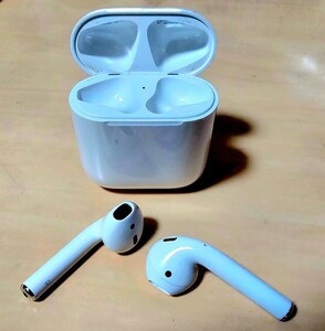 【ジャンク】 AirPods　第2世代？　Apple　ワイヤレスイヤホン　Bluetooth　