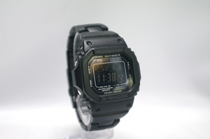 カシオ G-SHOCK GW-M5610BC 電波ソーラー マルチバンド タフソーラー ブラックフェイス 腕時計 中古品