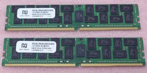 ○HPC RD4LR64G48H2400 2枚セット *PC4-19200/DDR4-2400 SK hynixチップ ECC LoadReduced 288Pin DDR4 LRDIMM 128GB(64GB x2) 動作品