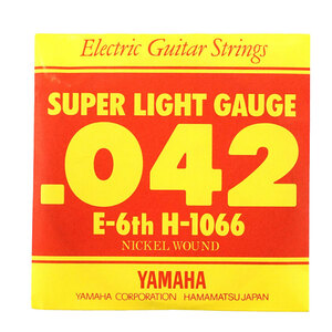 ヤマハ エレキギター弦 6弦 バラ ゲージ：042 H1066 ギター 弦 バラ売り YAMAHA