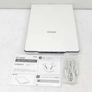 C6619YO *0531[ exhibition goods ] flatbed scanner -A4 color Epson GT-S660 scanner PC peripherals consumer electronics OA equipment 