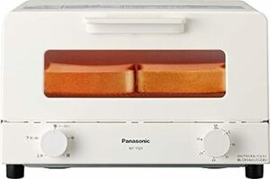 パナソニック トースター オーブントースター 4枚焼き対応 30分タイマー搭載 ホワイト NT-T501-