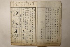 [ Yamagata prefecture difference type difference . example illustration .].. futoshi four . Meiji 12 year 1 pcs. l law article example . entering woodblock print . law light crime district Meiji era old book peace book@ classic .t35