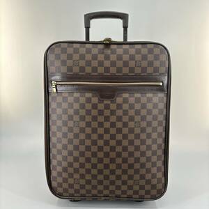 1円【超極美品】LOUIS VUITTON ルイヴィトン LV ダミエ ぺガス45 キャリーバッグ スーツケース 旅行 ビジネス 鞄 機内持ち込み