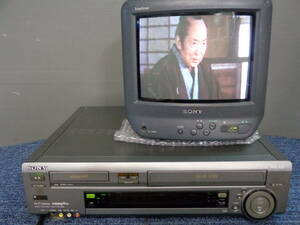 動作良好　画質良好　SONY　videoHi8とVHSのダブルビデオデッキ　WV-TW2　簡易メンテ済み