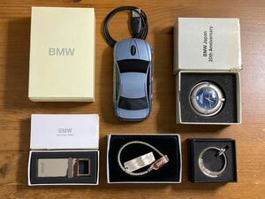BMW ノベルティー　キーホルダー　時計　USBマウス　ジャンク品　まとめ売り