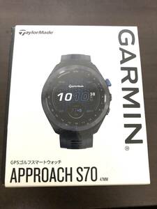 【即決】 未使用 テーラーメイド GARMIN APPROACH S70 47MM ガーミン アプローチ BLACK ブラック GPS ゴルフスマートウォッチ 正規品