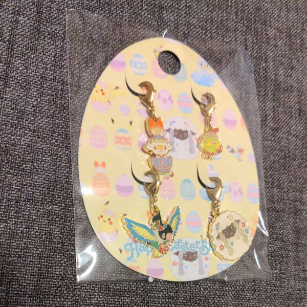 ポケモンセンター イースターメタルチャームセット Happy Easter Basket ヒバニー ネイティ ぺラップ ウールー