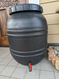  rain water tank 140L black cook attaching, postage included 