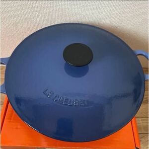 送料無料●新品●LeCreuset ル クルーゼ マルミット 26cm コバルトブルー