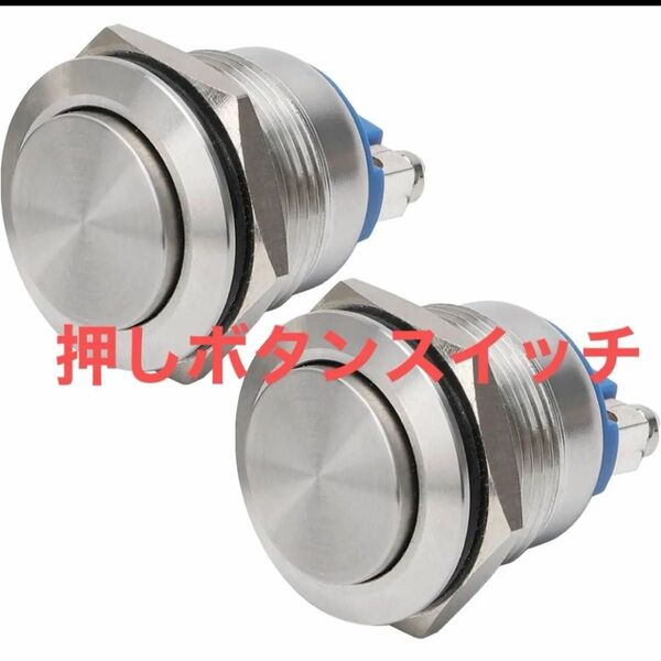 ELECPUPY 2個 19 250V 5A 押しボタンスイッチ新品未使用