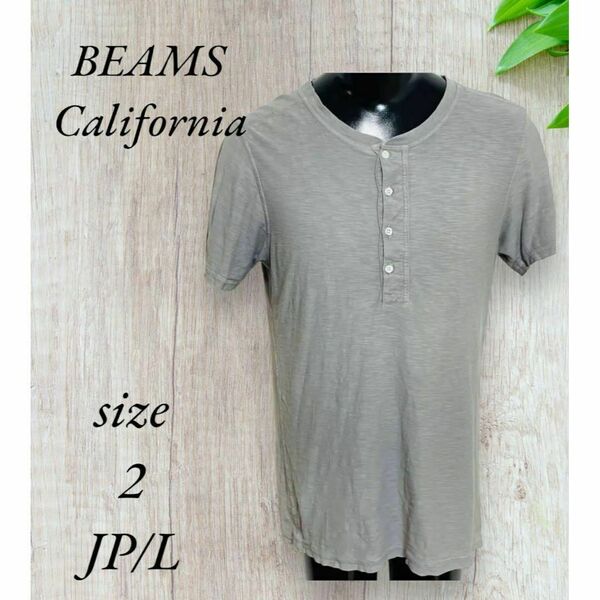 ビームス カリフォルニア Tシャツ カットソー シャツ グレー A010
