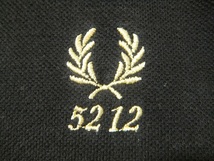 FREDPERRY 60周年記念ポロシャツ M 黒☆フレッドペリー 5212 1952-2012 英国製_画像2