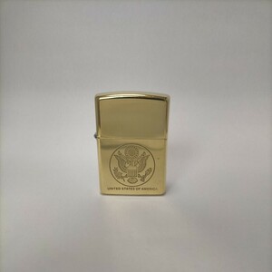 1 jpy ~ zippo united states of america xi country chapter Gold solid brass smoking goods 