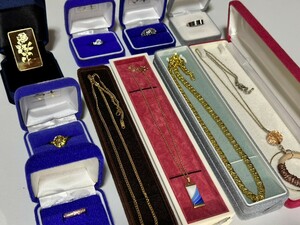  chain necklace ring set sale adjustment goods necklace . goods adjustment accessory ring Vintage large amount 