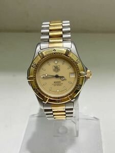 N1161 ジャンク不可動TAGHEUER 2000 プロフェッショナル デイト 964 013B-1 クオーツ 