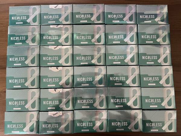 ニコレス ミント 30箱 600本 茶葉 ニコチンなし 減煙 加熱式たばこ