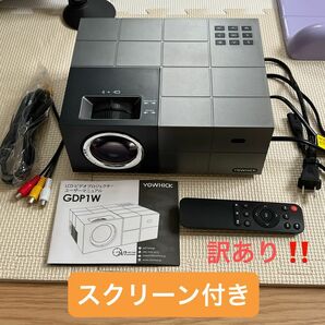 【訳あり】プロジェクター　スクリーン　小型　5GWiFi瞬時接続