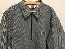 USA古着 BEN DAVIS ベンデイビス ワークシャツ 半袖シャツ ハーフジップ プルオーバー XXL_画像3