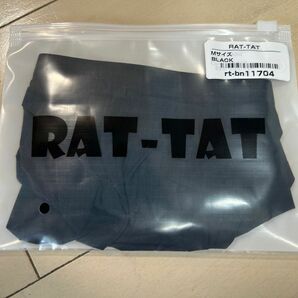RAT-TAT ラットタット　メンズストライプビキニパンツ　　　薄手スベスベ　ストレッチ　ブラック　Mサイズ