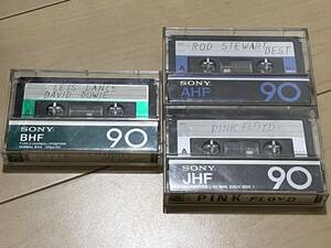 ●◆ SONY カセットテープ　AHF, BHF, JHF３本中古