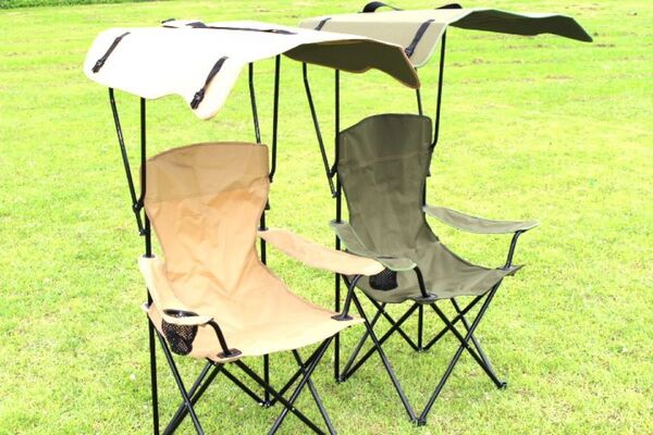CHANODUG OUTDOOR プレミアム キャノピーチェア シェイドチェアー 日除け椅子 屋外観戦チェア ルーフチェア
