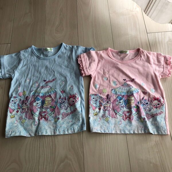 絵子猫ベビー半袖Tシャツ