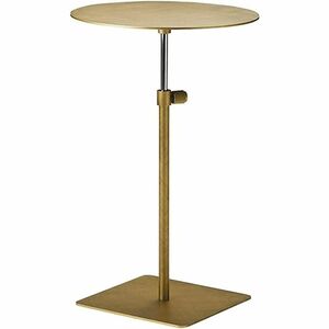 サイドテーブル 作業 テーブル おしゃれ 金属製 昇降式 コーヒーテーブル ラウンドテーブル ベッドルームナイトテーブル 移動自由 高さ調