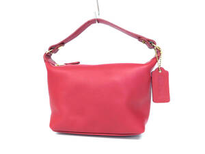 18588 beautiful goods COACH Old Coach glow blaser Gold metal fittings Zip handbag vanity bag accessory pouch Mini bag bag red 